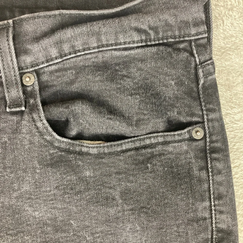 Levis 514 Straight‎ Fit Jeans Mens 34x29 (34x28) Faded Black Denim Pants